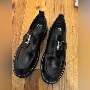 Marc Fisher Black Leather Loafers